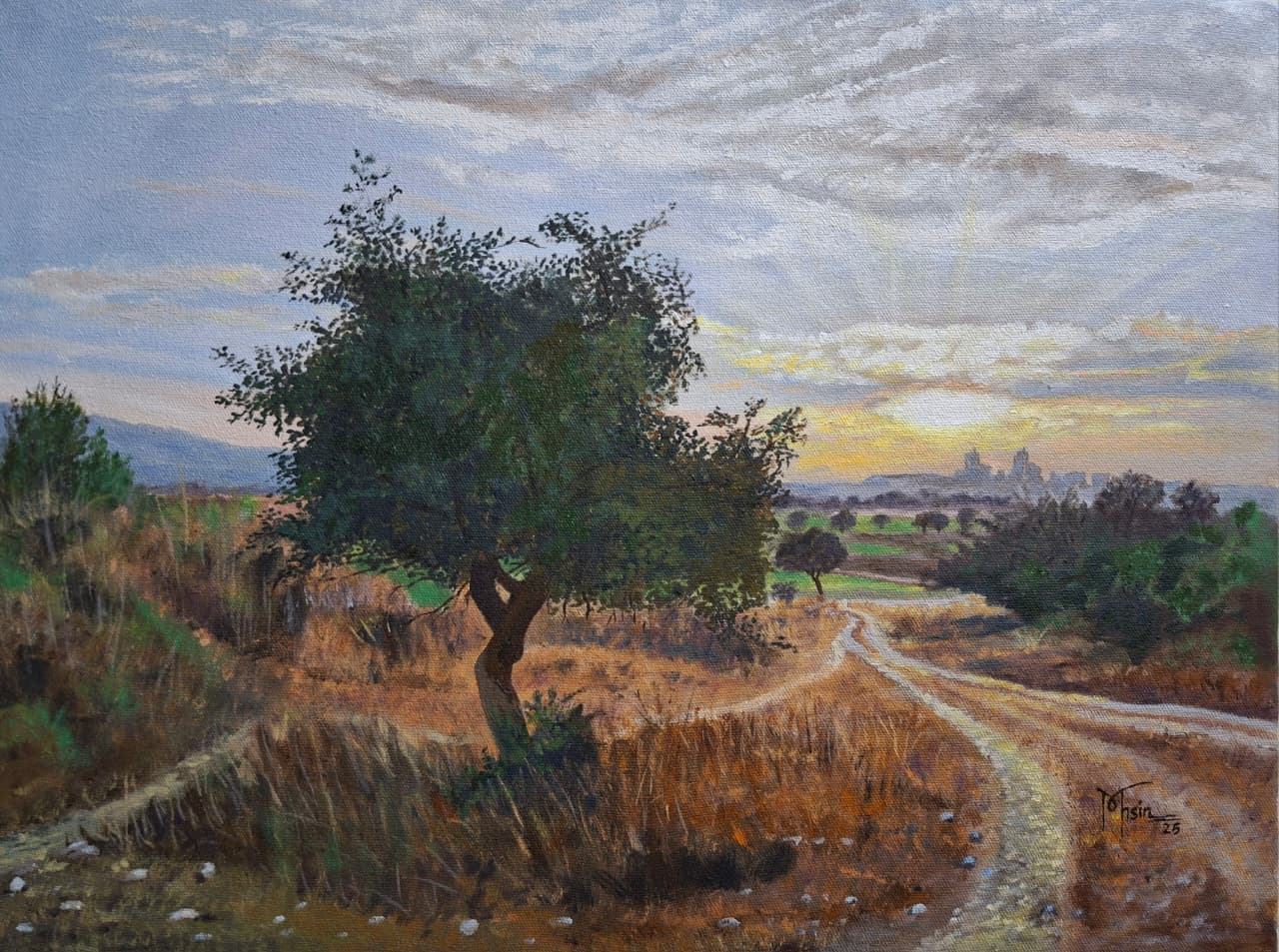 Peaceful Passage by Mohsin Rasheed, oil on canvas landscape painting