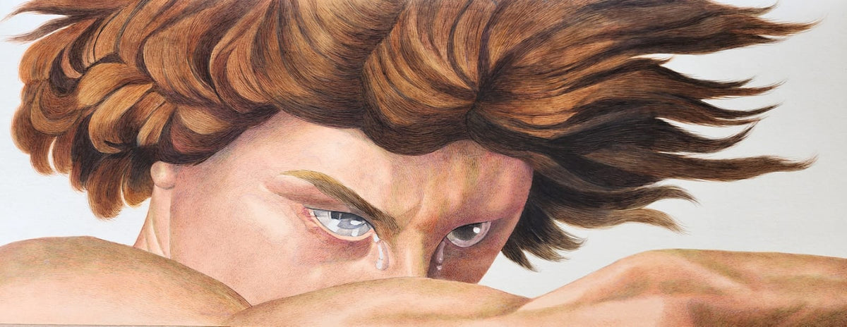 Untitled by Shamsuddin Tanwri, gouache on Wasli, 11 x 28 inches