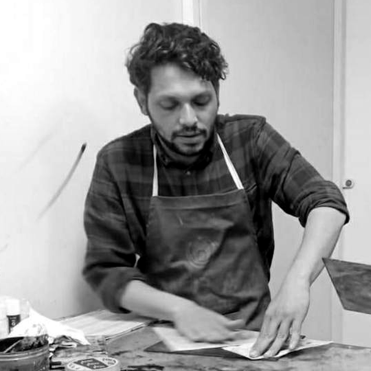 Pakistani printmaker Abdul Ali Hyder