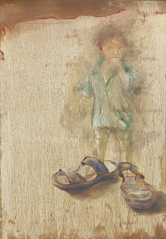 Echo from the Past by Javaid Joya, oil on canvas painting