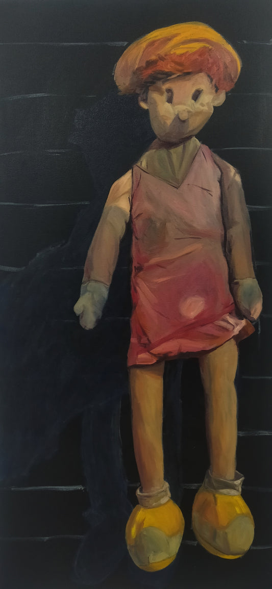 Pedar by Javaid Joya, oil on canvas painting