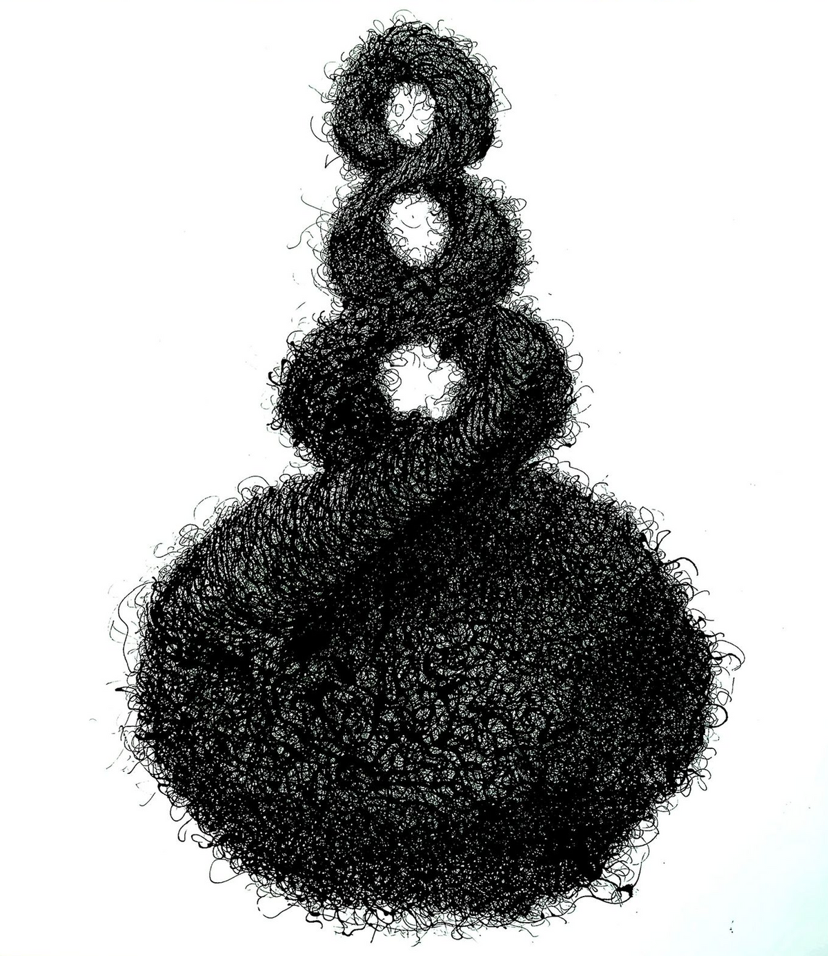 As Within, So It Rises by Isra Noman — archival ink on canvas, 60 x 54 inches