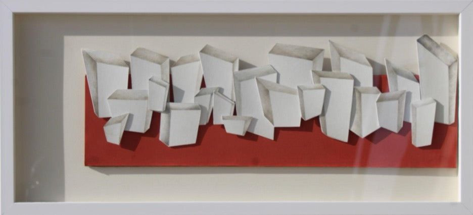 Iztirab - I by Saman Shabbir, gouache on Wasli painting