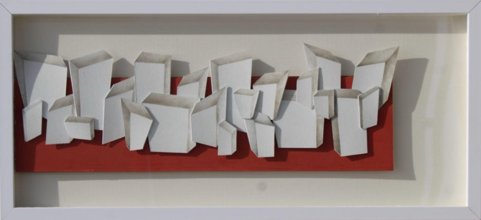 Iztirab - III by Saman Shabbir, gouache on Wasli painting