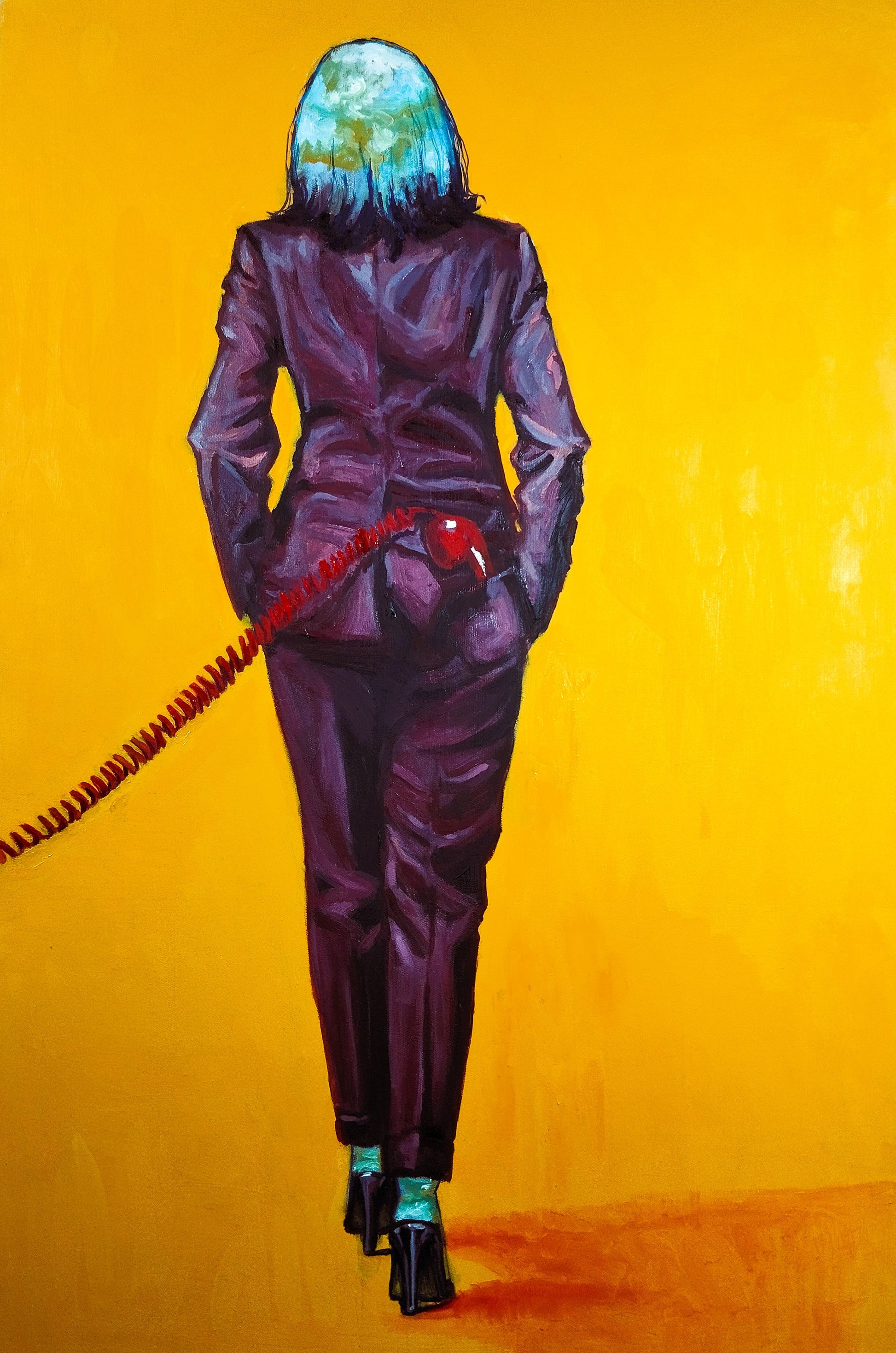 Unfettered by Fareeha Waseh, oil on canvas, 20 x 30 inches.