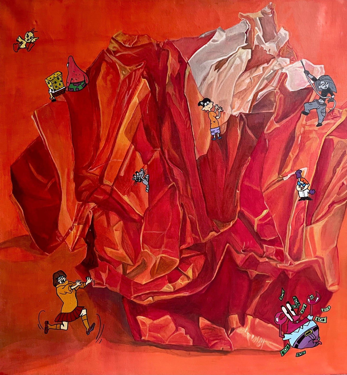 Cookie by Fatima Javed, oil on canvas painting