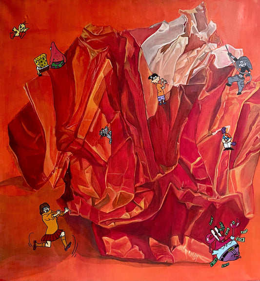 Cookie by Fatima Javed, oil on canvas painting