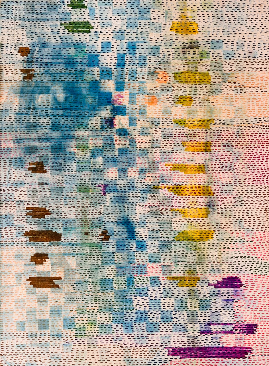 A Thousand Quiet Thoughts of You by Mariya Shaikh, acrylic pigments on Arches paper
