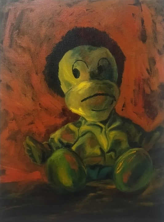 Untitled by Javaid Joya, oil on canvas painting
