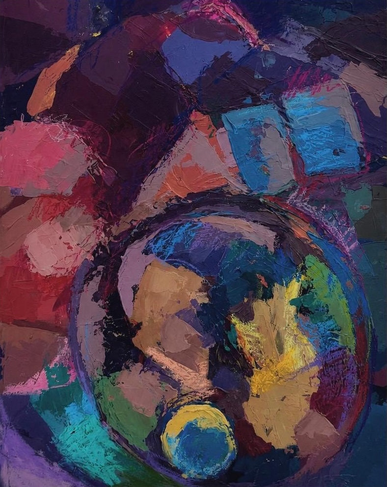 Untitled by Maham Ajmal, acrylic on canvas painting