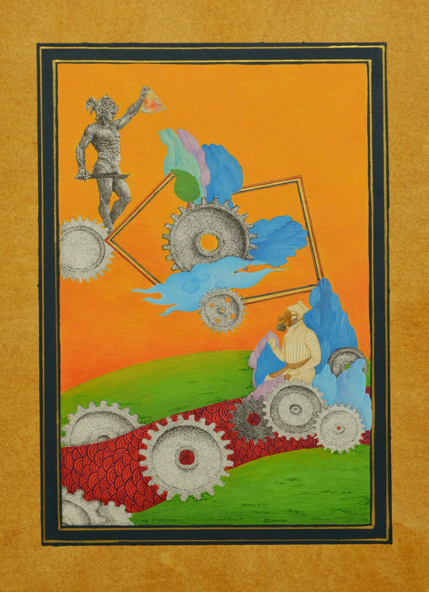 Untitled by Shaharyar Naeem, gouache on Wasli miniature painting