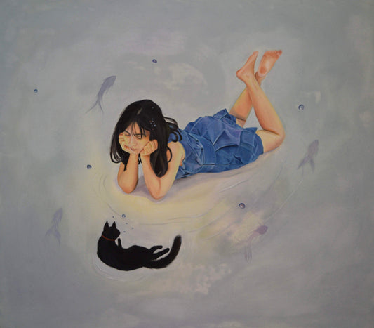 Love Gaze by Duraeshawar Tariq, oil on canvas painting