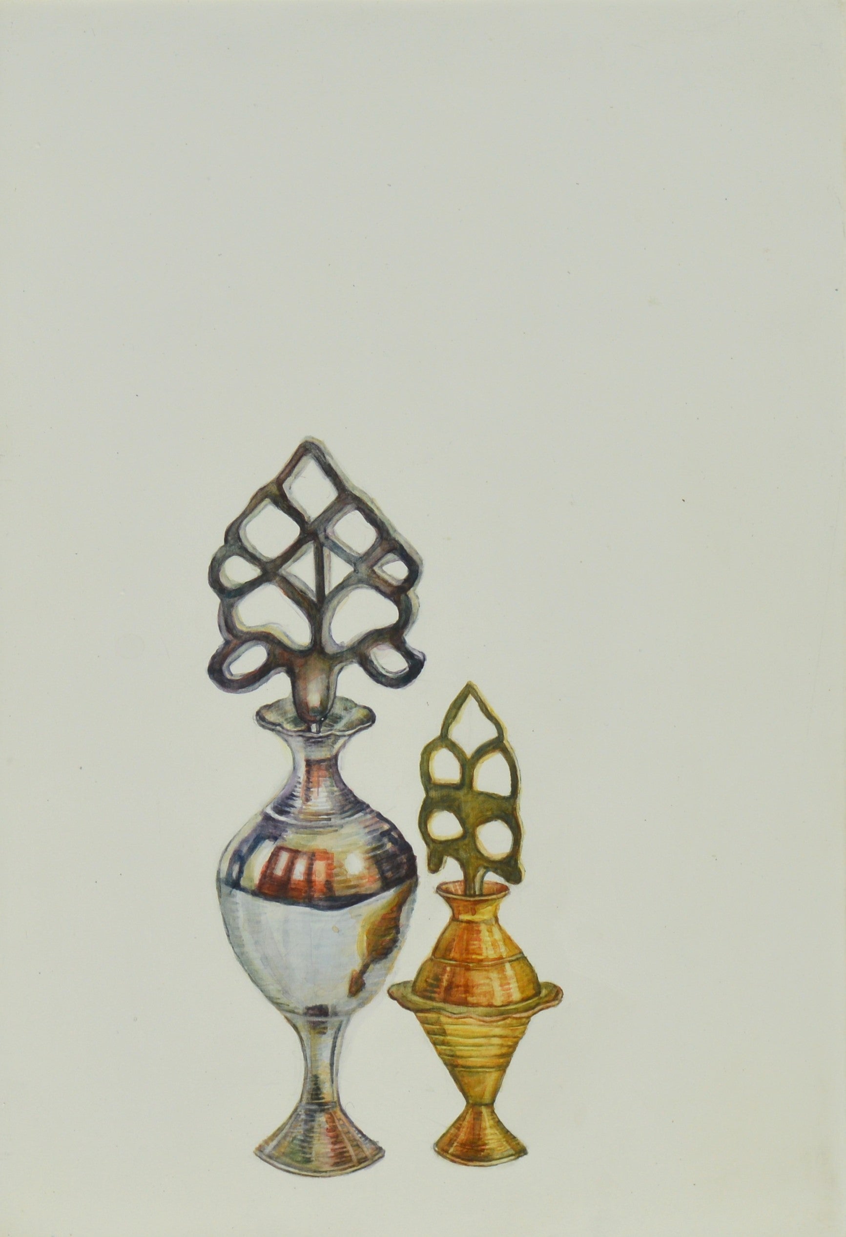 One for You, One for Me by Beenish Ahmed Saraz, watercolour on canvas painting